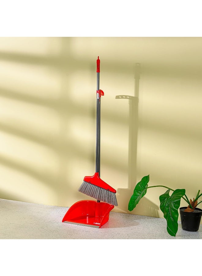 Delcasa Dustpan with Brush DC3283, Red - Image 4