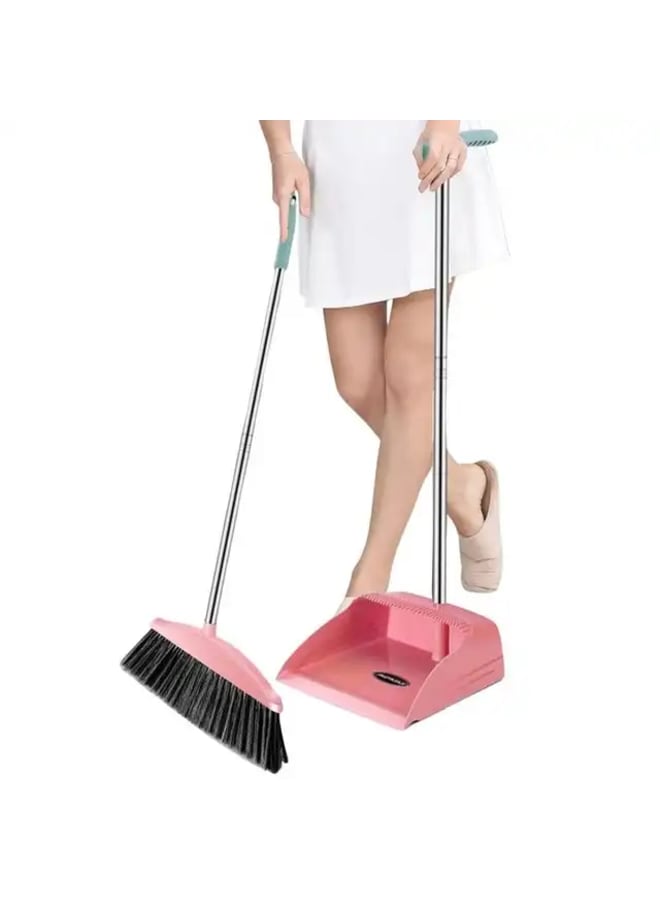 Double broom + dustpan