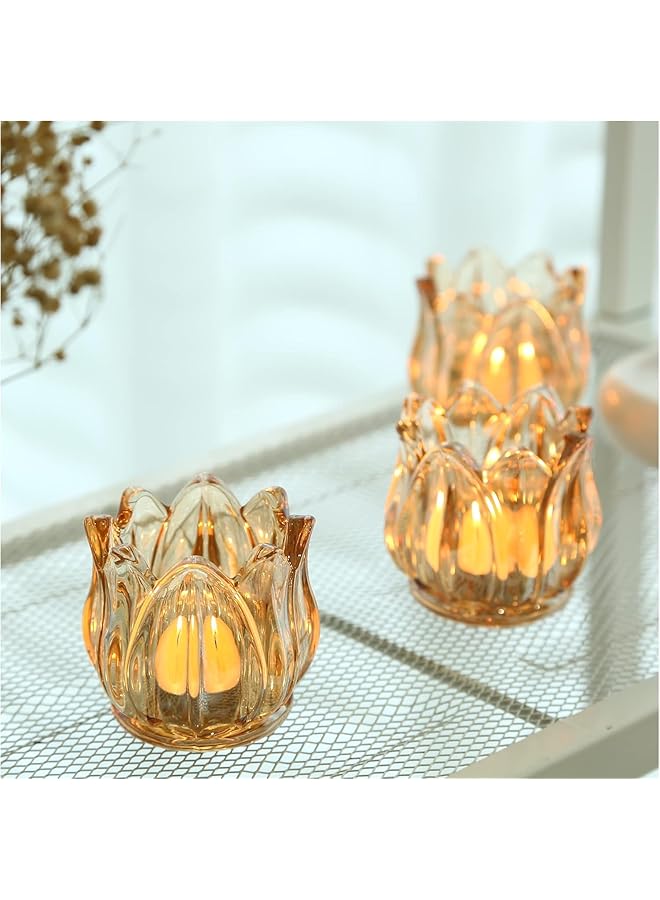 erorex 12Pcs Votive Candle Holders Thick Glass Tea Light Candle Holder Bulk Tealight Candle Jars For Wedding Table Decor Party Supplies Bridal Shower Decorations Centerpieces For Tables - Image 2