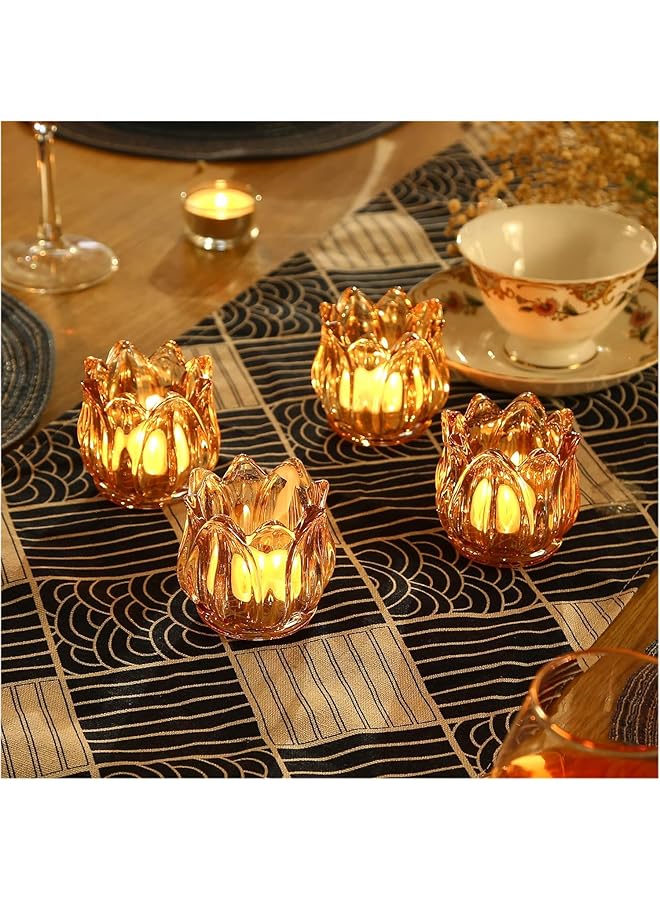 erorex 12Pcs Votive Candle Holders Thick Glass Tea Light Candle Holder Bulk Tealight Candle Jars For Wedding Table Decor Party Supplies Bridal Shower Decorations Centerpieces For Tables - Image 5