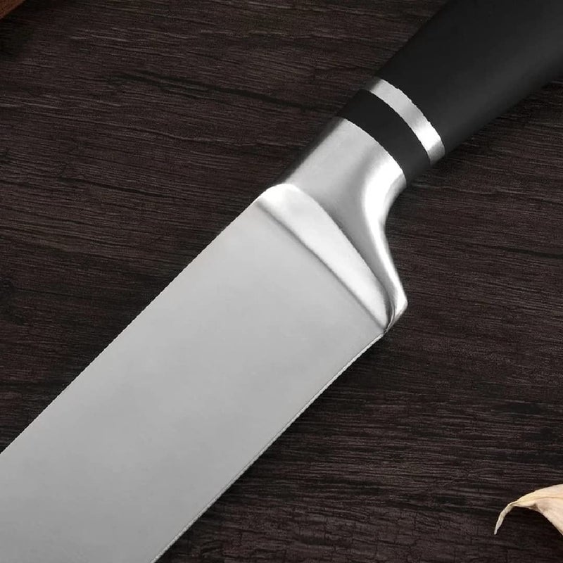 HEXONIQ 9 High Carbon Stainless Steel Paring Knife Ultra Sharp Cooking Knife with Ergonomic NonSlip Handle Rustproof Durable Blade Sharp Paring Knife SilverBlack Pack of 1 - Image 5