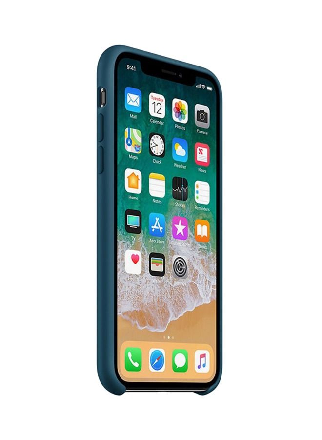 غطاء خلفي ناعم مختلط لهاتف Apple iPhone X Cosmos Blue - Image 3