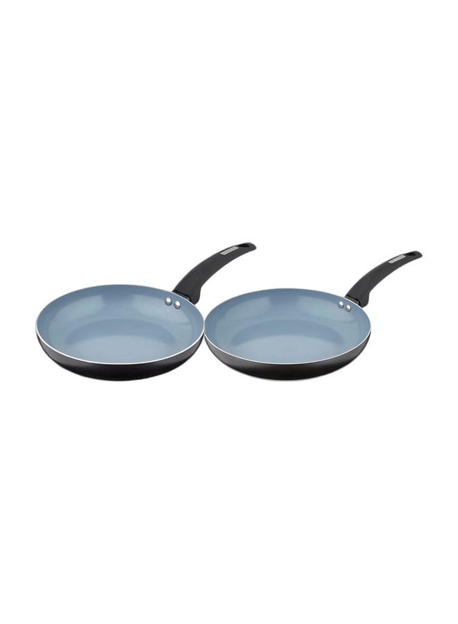 Tower Cerasure 24cm Aluminium Non-Stick Ceramic Frying Pan | Bonded Base | PFAS PFOA PTFE Free Skillet | All Kitchen Stovetop Compatible Fry Pan | Cool-Touch Handle | Dishwasher Safe | Graphite Grey & Tower Cerasure 28cm Aluminium Non-Stick Ceramic Frying Pan | Bonded Base | PFAS PFOA PTFE Free Skillet | All Kitchen Stovetop Compatible Fry Pan | Cool-Touch Handle | Dishwasher Safe | Graphite Grey Bundle - Image 1