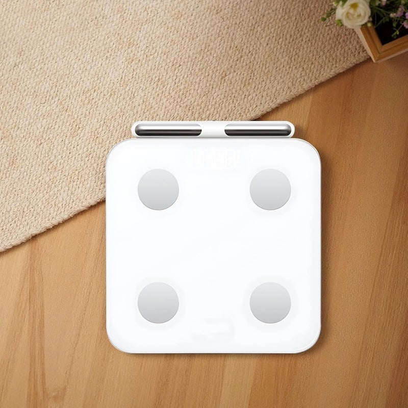 8-Electrode Smart Body Scale, Wireless Bathroom Weight Measurement, 56 Health Metrics, USB Rechargeable, 11.8 X 11.8 X 1.2 in - Image 5