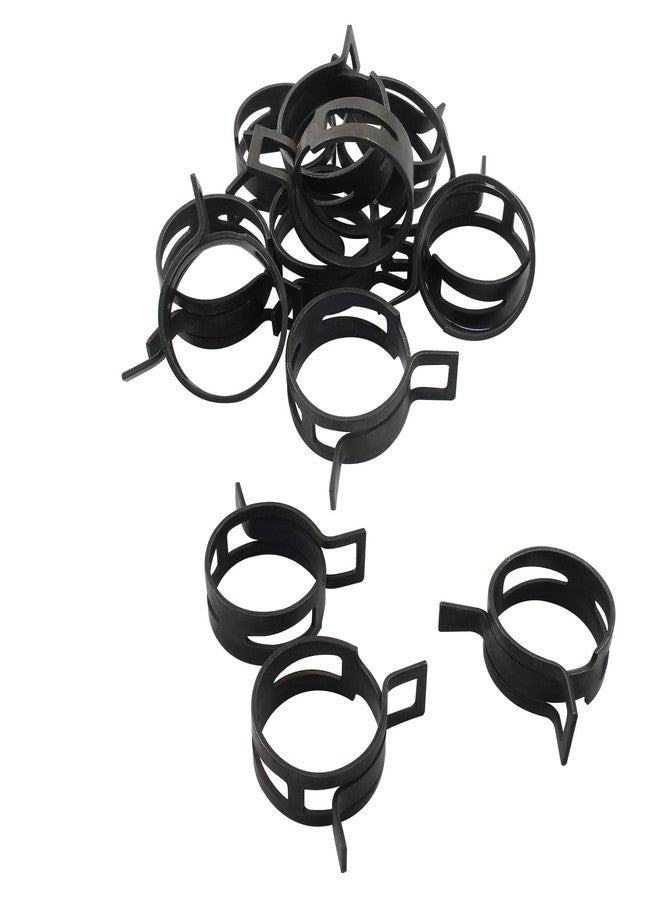 Bivethoi 10Pcs Black Spring Band Clips 1.26" 32mm Air Hose Tube Water Pipe Fuel Hose Line Vacuum Hose Clamp, Fit 34.5-36mm OD - Image 2