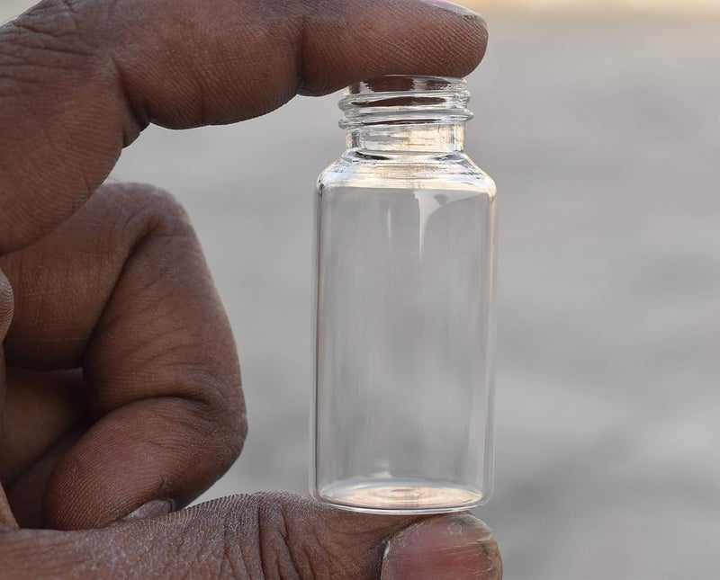 RITEDEAL 10ML transparent Clear glass bottles made from neutral glass type 1 for pharma pills chemical lab sample essential oil seeds gifts storage QTY 20 GLASS BOTTLES PACK with dropper plug - Image 2