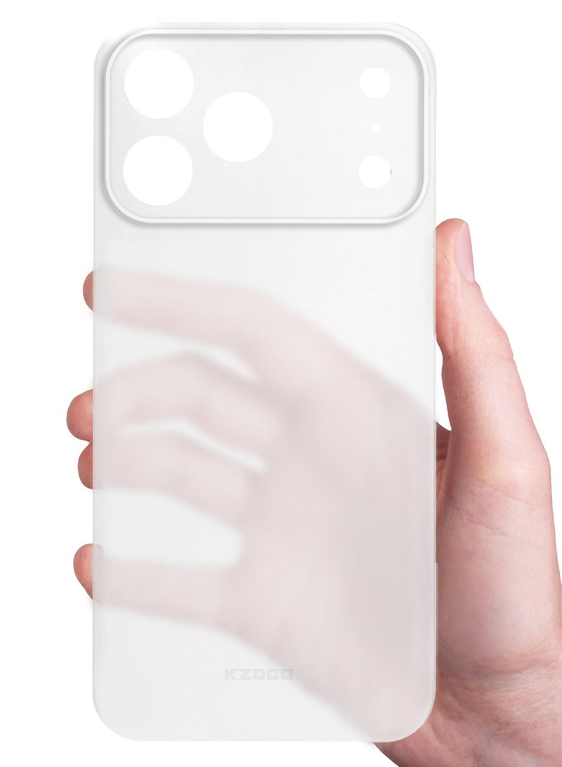 KZDOO Air Skin  Case Cover for Apple iPhone 17 Pro  - Sturdy Back Cover - Durable Thin Case - Drop Protection Cover - Frosted Clear - Image 5