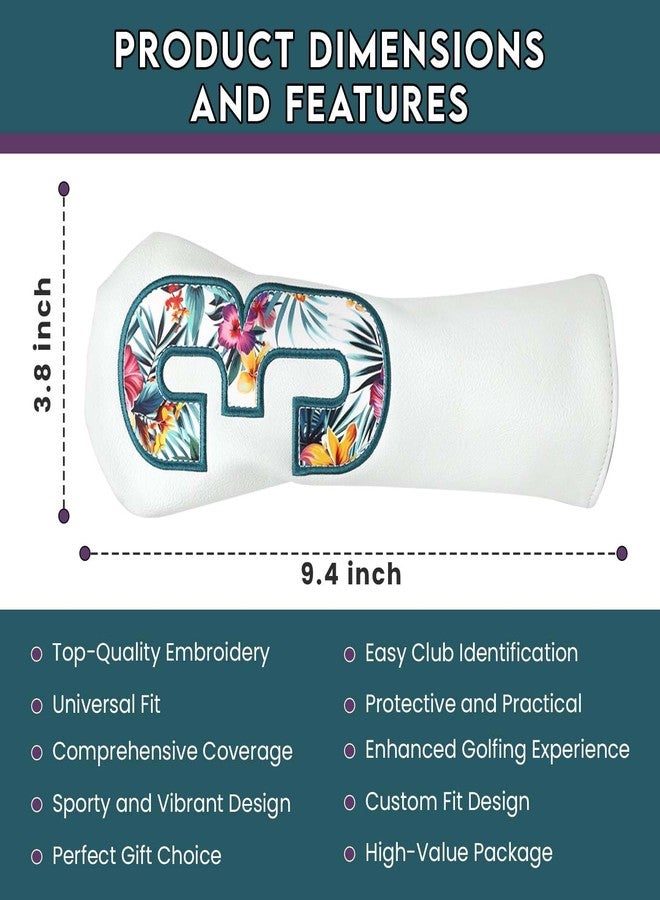 Syren Tropics Club Head Cover - Premium Golf Club Protector - Headcover for Odyssey | Essential Golf Accessories for Men with Premium Club Protection | Funny Golf Accessories for Men (for-Hybrid) - Image 3