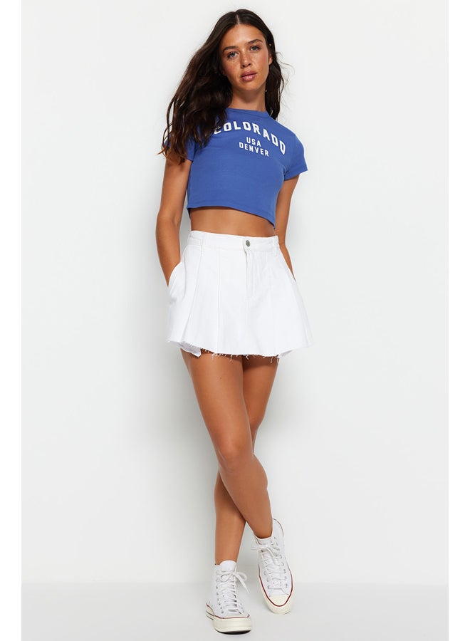 trendyol White Shorts & Bermuda TWOSS22SR00163  - Image 2