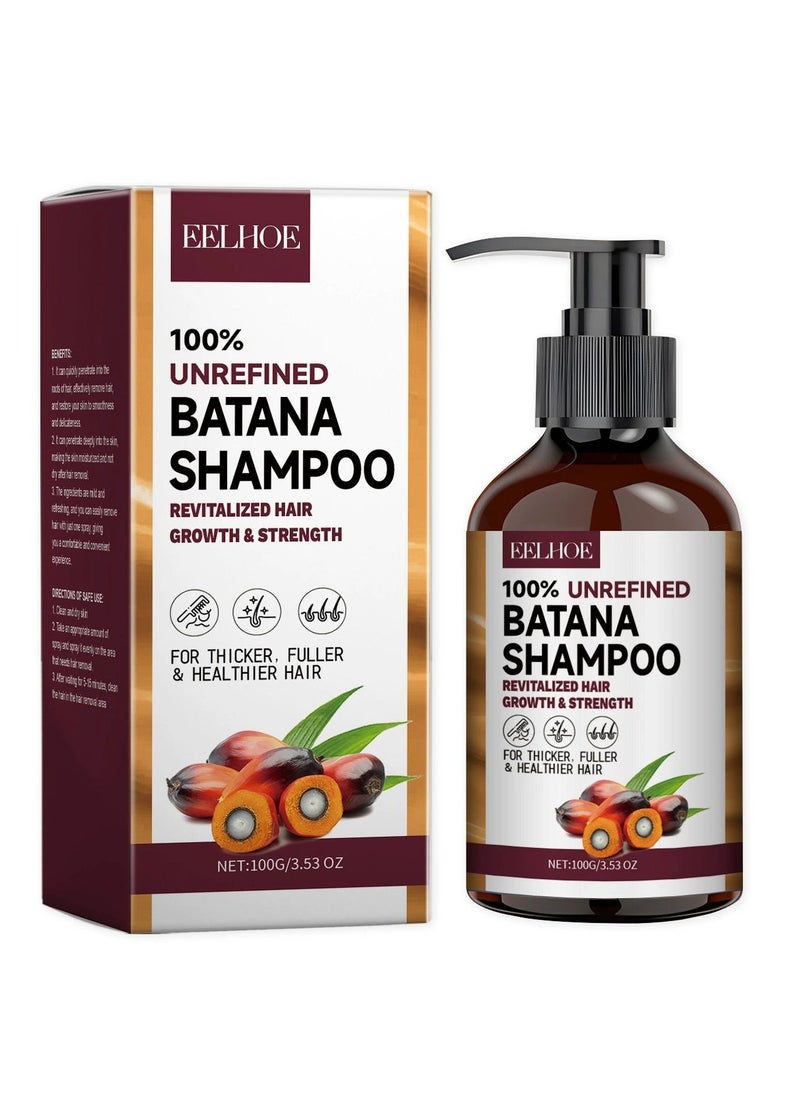 EELHOE Batana Oil Shampoo, Natural Anti Hair Loss Shampoo, Daily Home Care Shampoo, Batana Oil for Hair Growth, Hair Loss Shampoo for Women 100g - Image 1