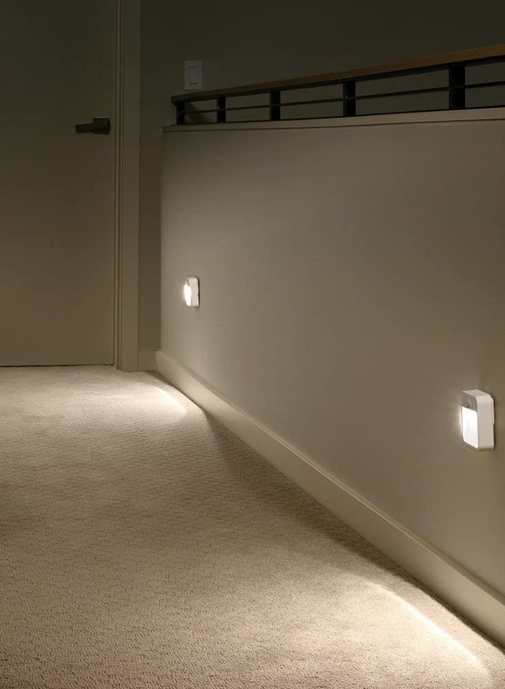 وينتسيون مجموعة إضاءة ليلية LED بيضاء دافئة مع مستشعر حركة وغرفة نوم وحمام ومطبخ وممر وسلالم موفرة للطاقة ومضغوطة مكونة من 3 قطع  - Image 4