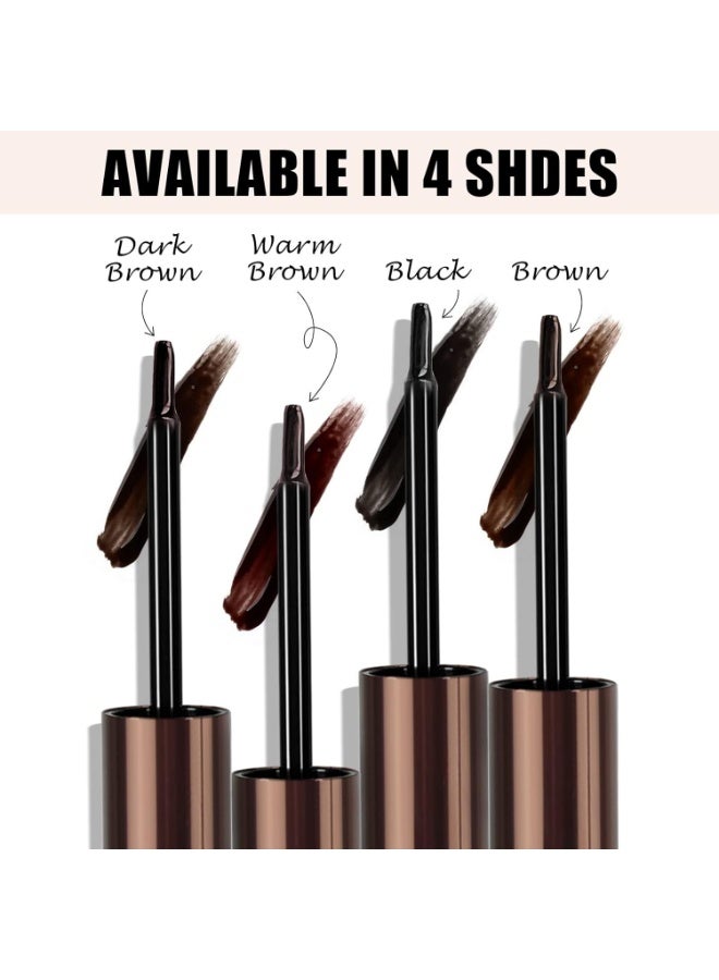 Cilrofelr Cilrofelr Tattoo Peel Off Eyebrow Gel Tint, Semi Permanent Tattoo Brow Peel Off Tint Gel, Last Up to 3 Days, Waterproof, Transfer-proof, For Fuller & Defined Looking Brows, Warm Brown (2 Pack) - Image 3