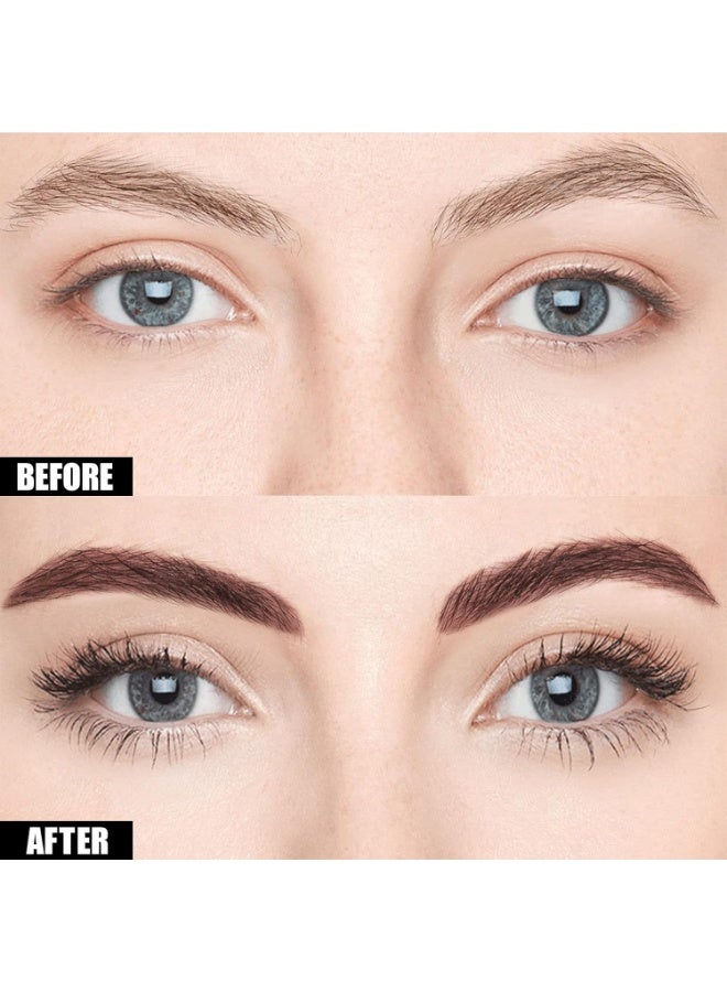 Cilrofelr Cilrofelr Tattoo Peel Off Eyebrow Gel Tint, Semi Permanent Tattoo Brow Peel Off Tint Gel, Last Up to 3 Days, Waterproof, Transfer-proof, For Fuller & Defined Looking Brows, Warm Brown (2 Pack) - Image 4