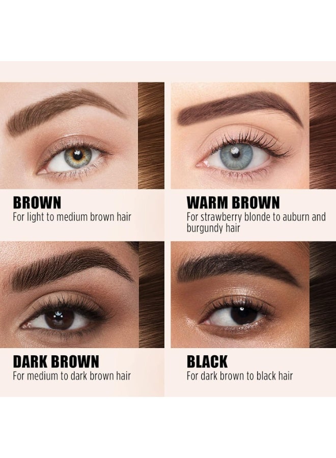 Cilrofelr Cilrofelr Tattoo Peel Off Eyebrow Gel Tint, Semi Permanent Tattoo Brow Peel Off Tint Gel, Last Up to 3 Days, Waterproof, Transfer-proof, For Fuller & Defined Looking Brows, Warm Brown (2 Pack) - Image 5