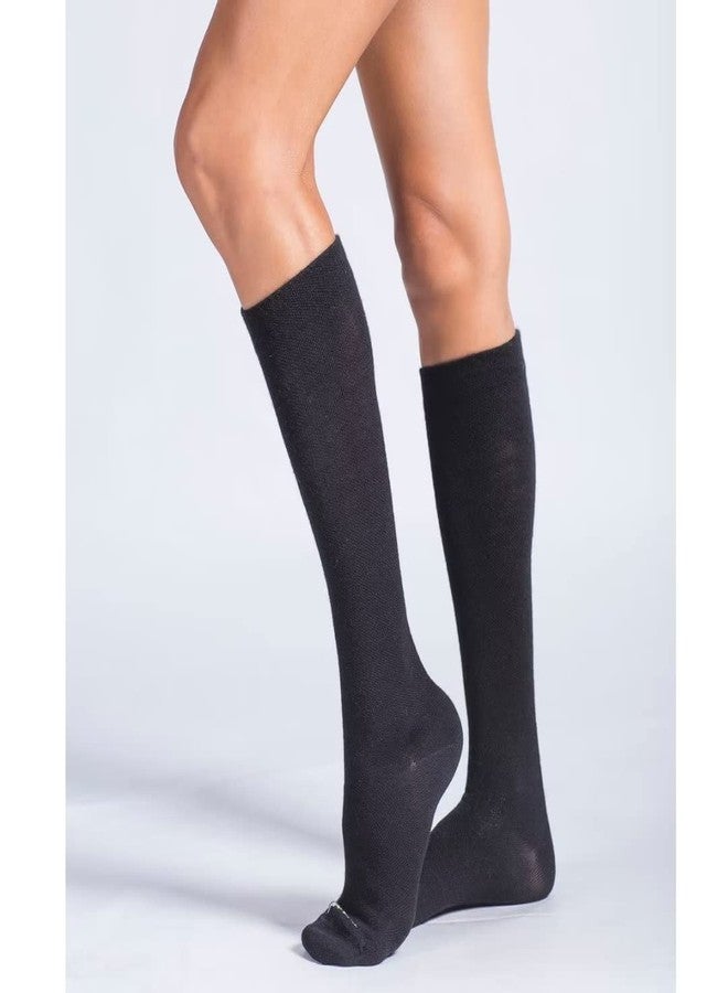 ja vie Merino Wool Compression Socks for Women & Men Comfy Warm Knee High Stockings Lightweight (15-20mmHg) - Image 4