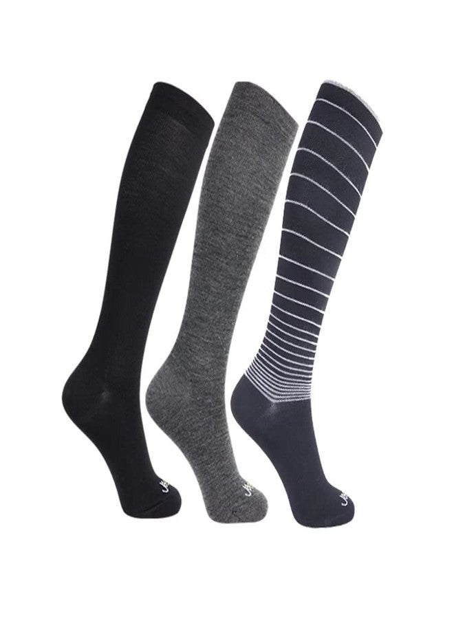 ja vie Merino Wool Compression Socks for Women & Men Comfy Warm Knee High Stockings Lightweight (15-20mmHg) - Image 1