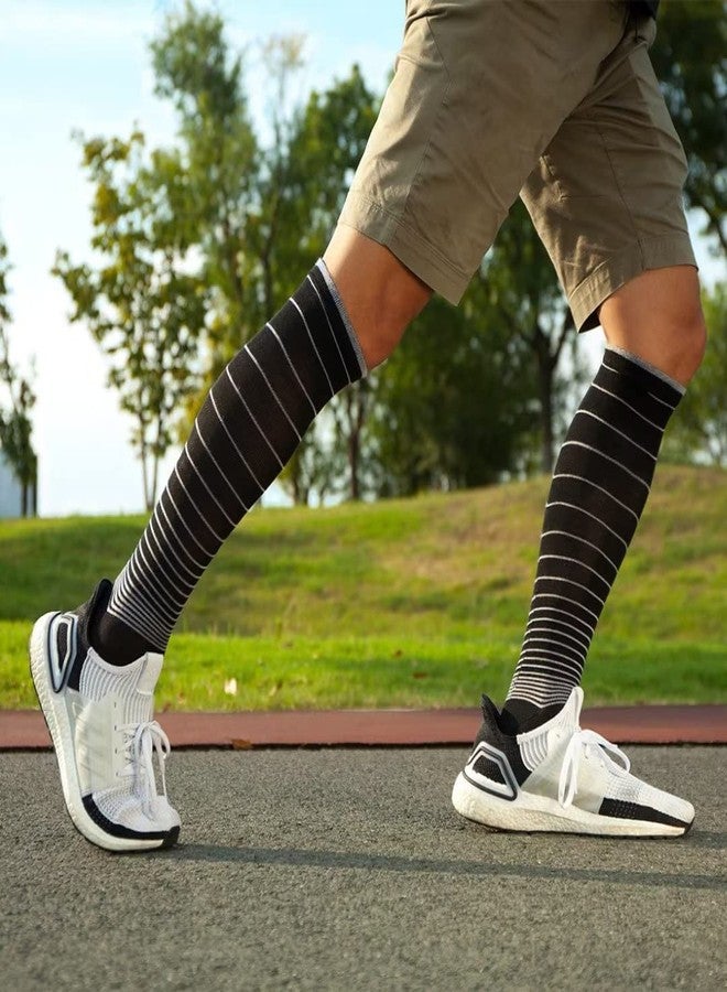 ja vie Merino Wool Compression Socks for Women & Men Comfy Warm Knee High Stockings Lightweight (15-20mmHg) - Image 3