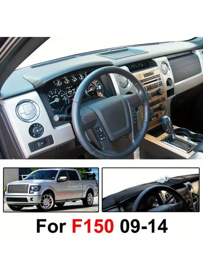 غطاء لوحة العدادات المخصص لسيارة فورد F150 ذات المقود الأيسر 2009-2014 سجادة لوحة العدادات - Image 3