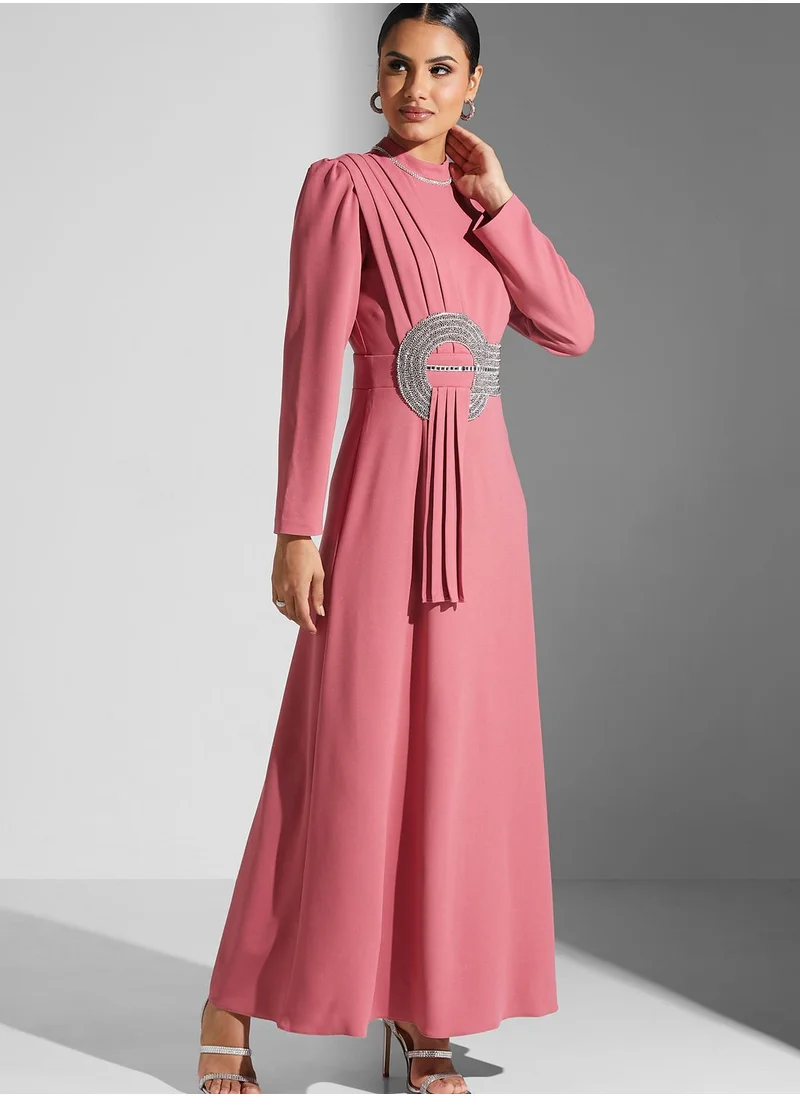 Khizana Embellished Waist Dress