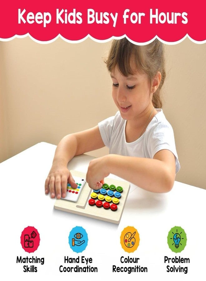 Tantrums Colour Pattern Matching Board Game, Educational Learning Toy for Ages 4-8, Multiple Difficulty Levels I Birthday Gift for Unisex I Preschool Educational Activity Toy I Travel-Friendly - Image 5