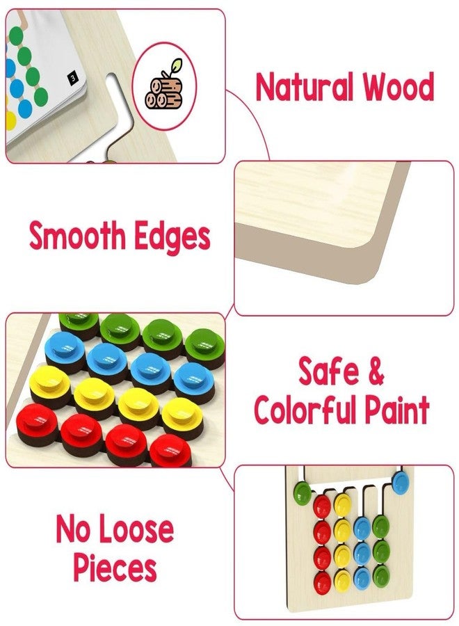 Tantrums Colour Pattern Matching Board Game, Educational Learning Toy for Ages 4-8, Multiple Difficulty Levels I Birthday Gift for Unisex I Preschool Educational Activity Toy I Travel-Friendly - Image 4