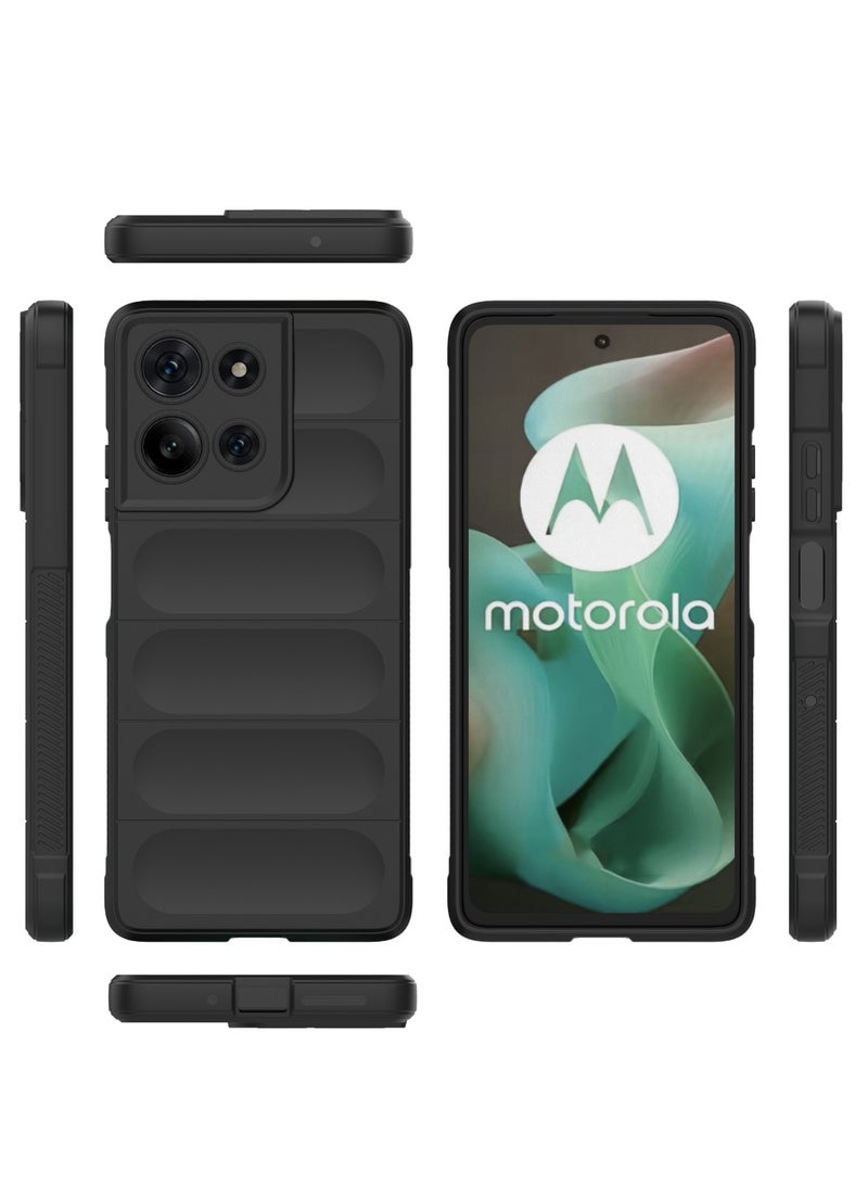 Motorola Moto G75 5G Case Cover – Black Magic Shield, Shockproof Protective Back Cover with Soft Padded Interior