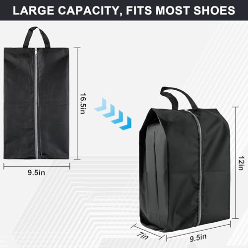 VUEKYN Shoe Bags for Travel 4 Pack Extra Durable Travel Shoe Bags for Storage and Packing Reusable Waterproof Shoe Bag with Smooth Zipper Portable Travel Essentials - Image 3