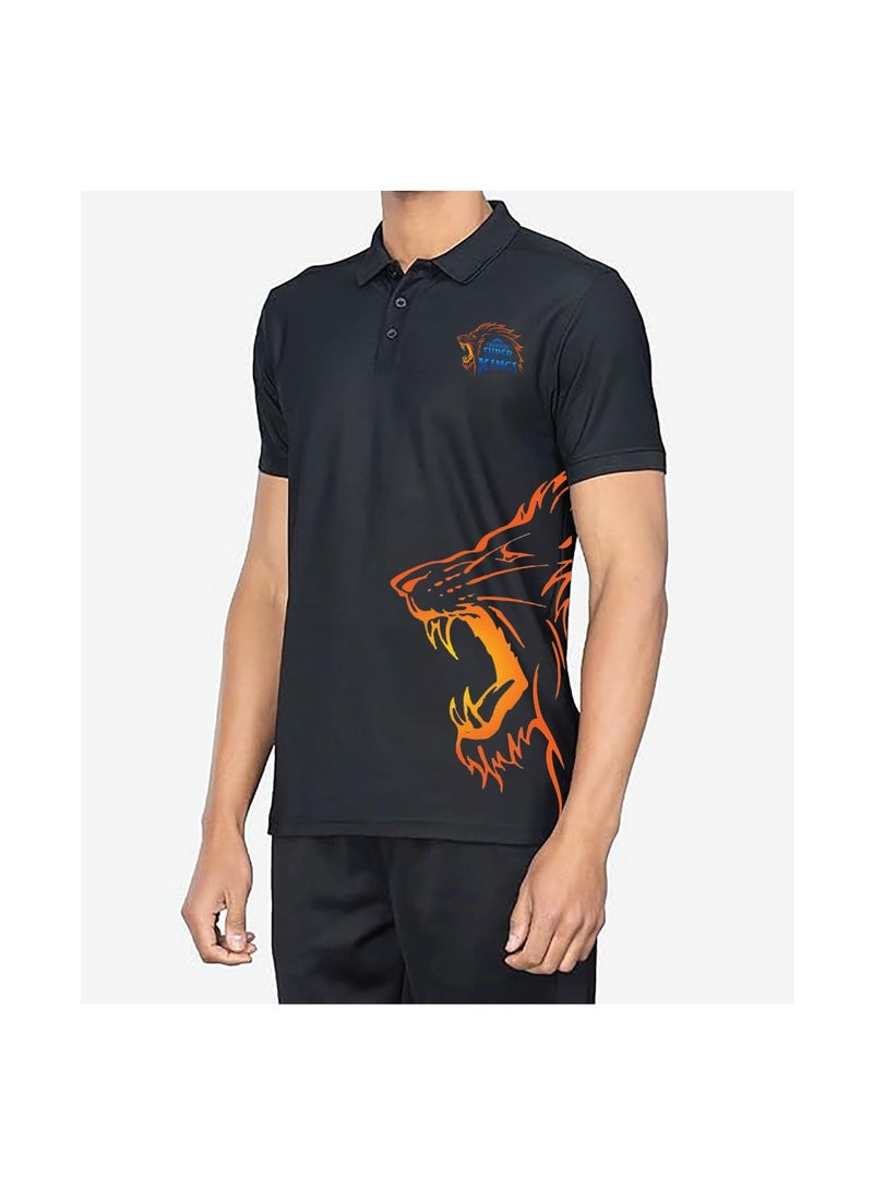 PRINTSHOP4ME Chennai Cricket Jersey For Men-Dhoni Dry-Fit T-Shirt For Men-Perfect For Chennai Cricket Fans - Image 4