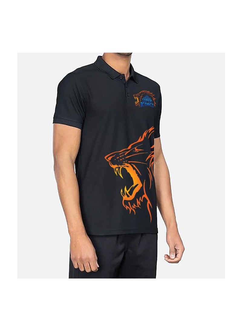 PRINTSHOP4ME Chennai Cricket Jersey For Men-Dhoni Dry-Fit T-Shirt For Men-Perfect For Chennai Cricket Fans - Image 2
