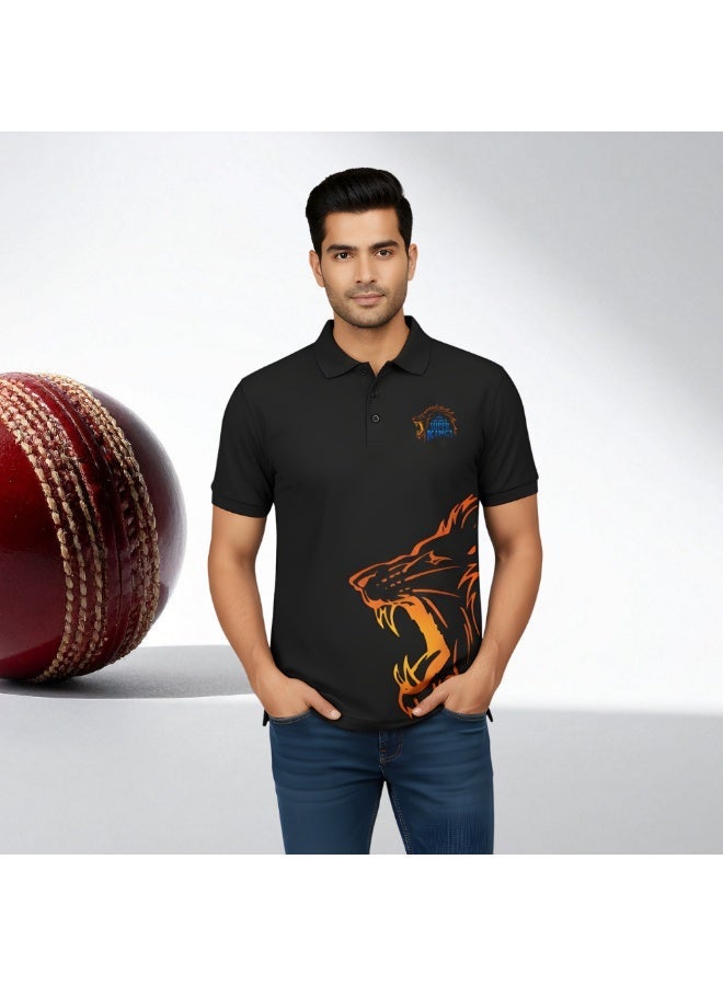 PRINTSHOP4ME Chennai Cricket Jersey For Men-Dhoni Dry-Fit T-Shirt For Men-Perfect For Chennai Cricket Fans - Image 4
