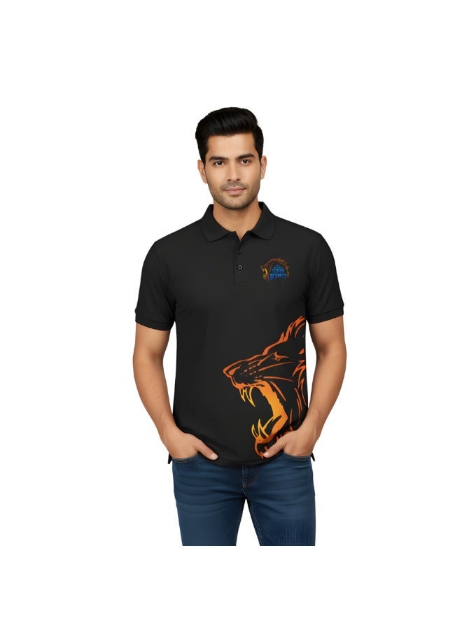 PRINTSHOP4ME Chennai Cricket Jersey For Men-Dhoni Dry-Fit T-Shirt For Men-Perfect For Chennai Cricket Fans - Image 1
