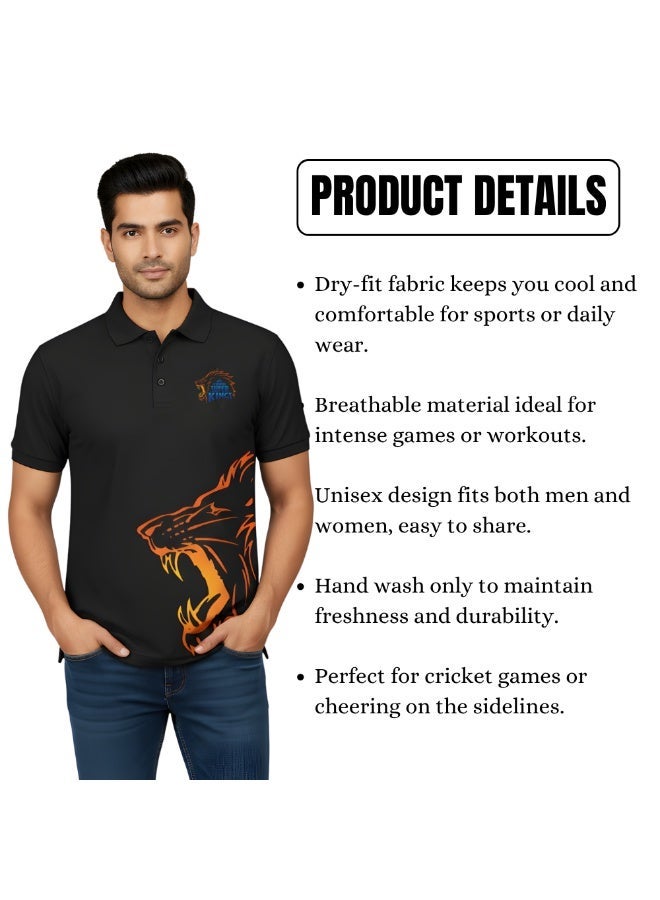 PRINTSHOP4ME Chennai Cricket Jersey For Men-Dhoni Dry-Fit T-Shirt For Men-Perfect For Chennai Cricket Fans - Image 5