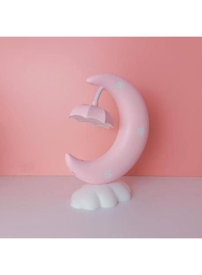 Cream Glue DIY Creative Lotus Leaf Table Lamp Macaron Color USB Rechargeable LED Lamp Bedside Lamp Dormitory Handmade Table Lamp-Color:88-January Bright Pink - Image 1