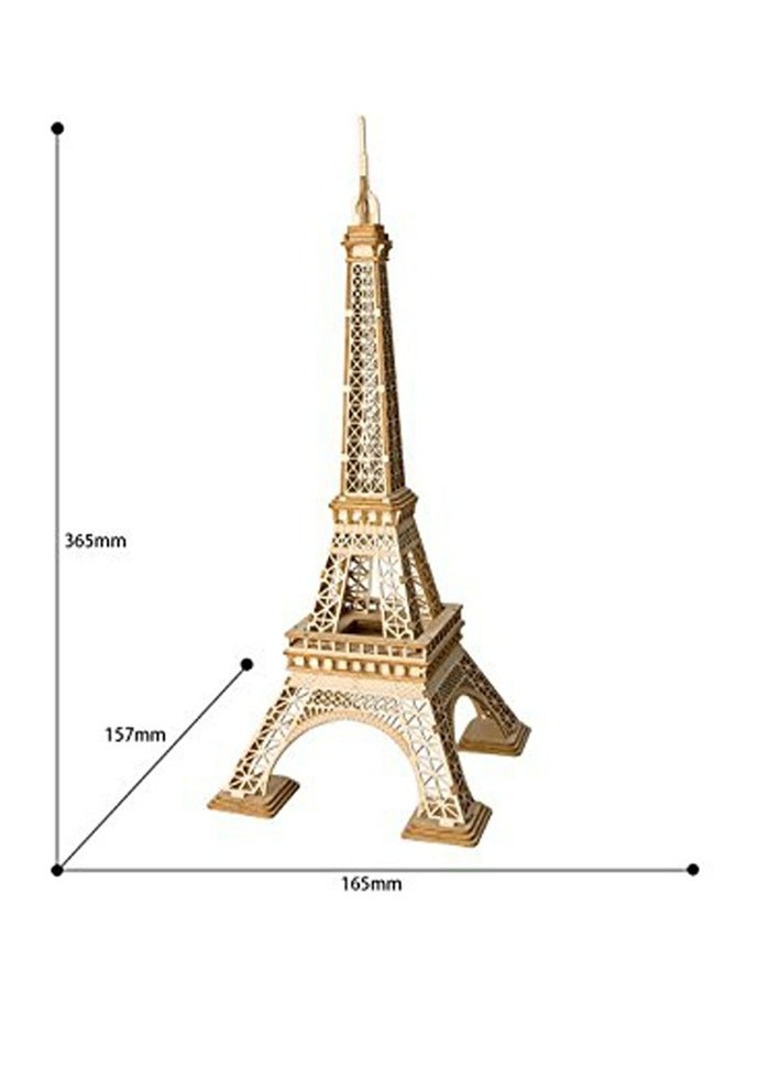 Robotime Rolife Eiffel Tower Model TG501, Assembly Brain Teaser 3D Wooden Puzzle DIY Build Model Crafts Kits, Unique Home Decor Birthday Gifts for Teens or Adults - Image 2