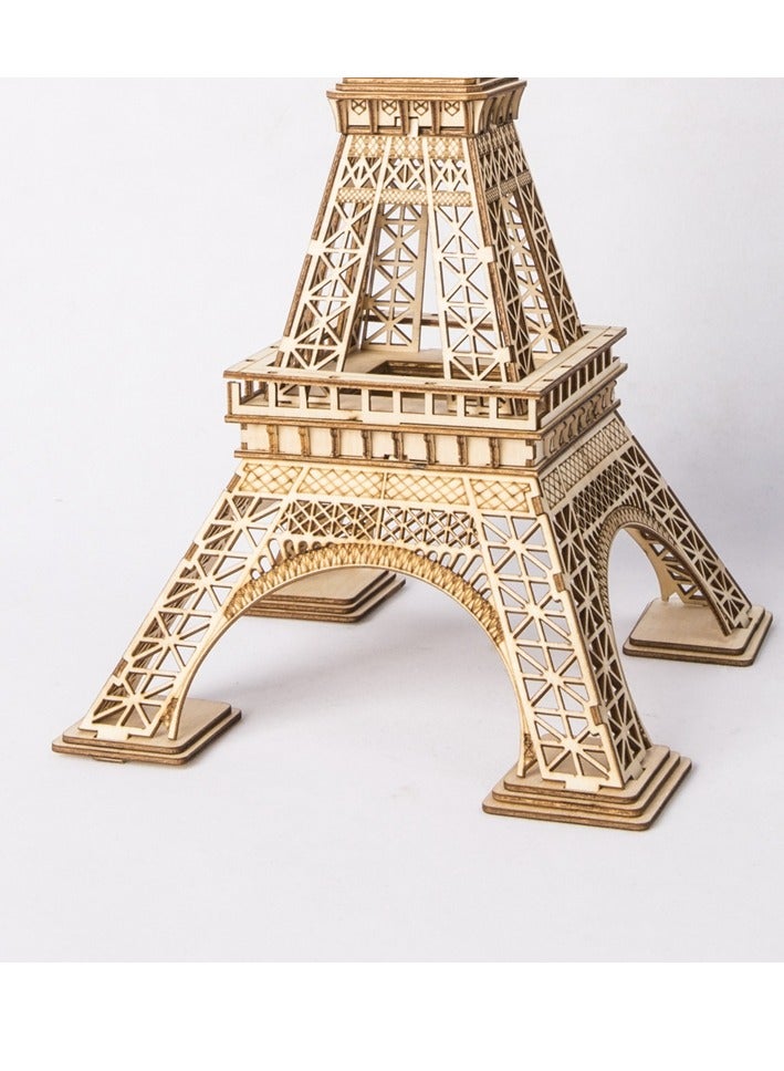 Robotime Rolife Eiffel Tower Model TG501, Assembly Brain Teaser 3D Wooden Puzzle DIY Build Model Crafts Kits, Unique Home Decor Birthday Gifts for Teens or Adults - Image 3