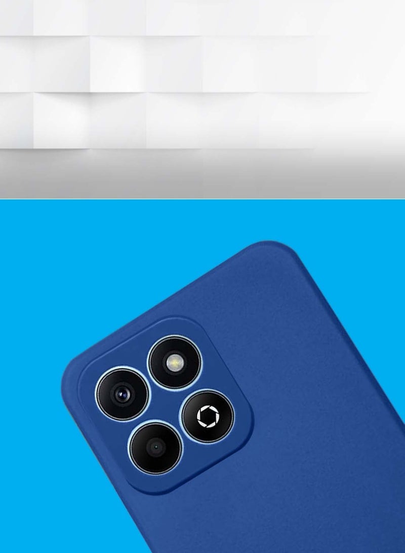 Wtech Honor X6b 4G 2024 Premium Liquid Silicone Case Cover - Navy Blue - Image 2