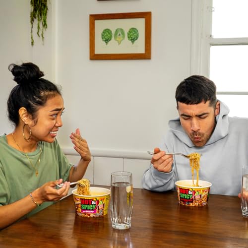 Nissin Hot & Spicy Ramen Noodle Soup, Fiery Beef, 3.28 Ounce (Pack of 6) - Image 5