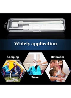 Patelai 2 Pack Travel Size Toothbrush Case Holder Portable Clear Toothbrush and Toothpaste Storage Container Hard Plastic Transparent Toothbrush Carrying Box for Traveling  - Image 4