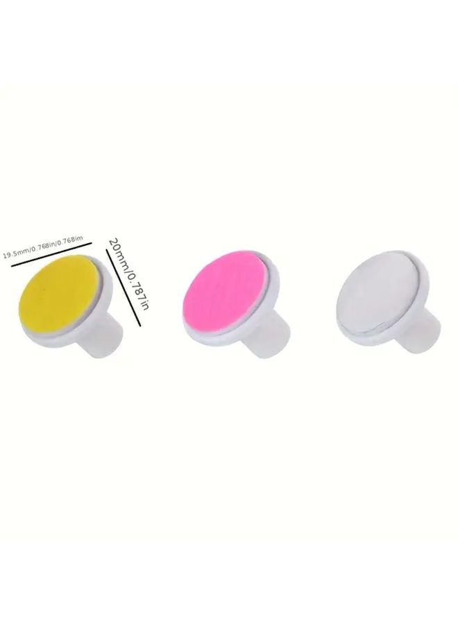 3pcs Heavy Duty Nail File Grinding Wheel Replacement Pads For Electric Manicure Kits - Image 3