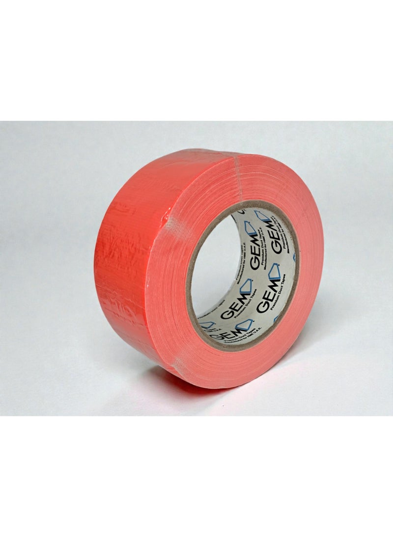 جم شريط جيم فلوري برتقالي 50 مم × 25 م – شريط تحديد عالي الوضوح، لاصق قوي، موديل 702F-50F برتقالي - Image 4