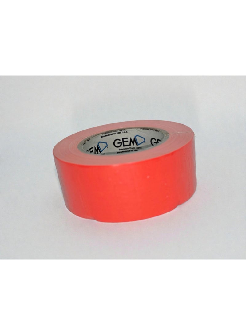 جم شريط جيم فلوري برتقالي 50 مم × 25 م – شريط تحديد عالي الوضوح، لاصق قوي، موديل 702F-50F برتقالي - Image 2