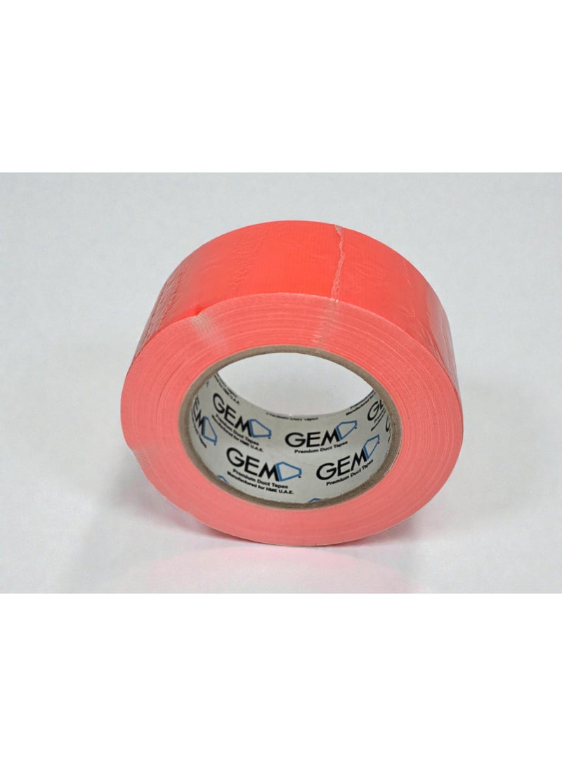 جم شريط جيم فلوري برتقالي 50 مم × 25 م – شريط تحديد عالي الوضوح، لاصق قوي، موديل 702F-50F برتقالي - Image 3