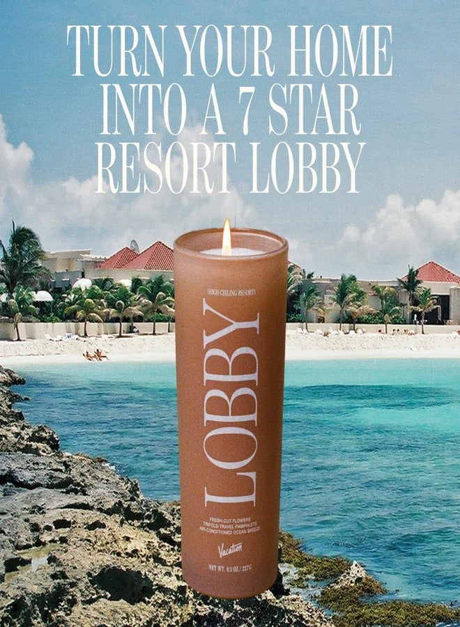 Vacation High Ceiling Resort Lobby Candle, Luxury Floral Candle with Bergamot, Cedar & Musk, Premium Gift for Home Decor & Hotel Lovers - Image 3