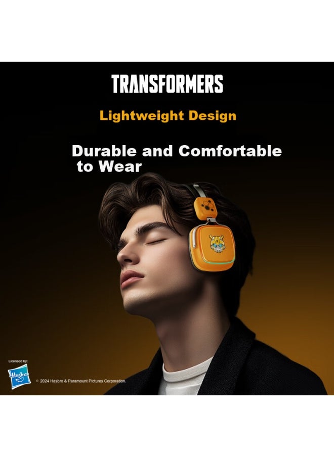 Transformers Tf-g09 Retro High-value Wireless Noise Cancelling Bluetooth Headphones For Gaming, Digital Wearable Accessories, Laptops, Desktop Computers, Portable And Foldable, Compatible With Apple,