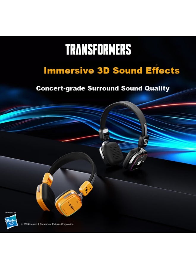 Transformers Tf-g09 Retro High-value Wireless Noise Cancelling Bluetooth Headphones For Gaming, Digital Wearable Accessories, Laptops, Desktop Computers, Portable And Foldable, Compatible With Apple,