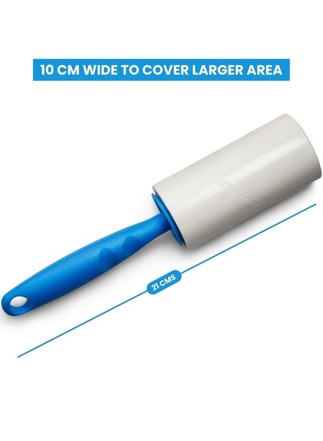 FLYNGO Sticky Lint Remover Roller for Clothes 180 Sheets Reusable Easy-Tear Pet Hair Remover Sheet Brush for Woolen Clothes, Sofa, Furniture, Sweater, Dust & Dirt - 3 Rolls 60 Sheets Each (Blue) - Image 2