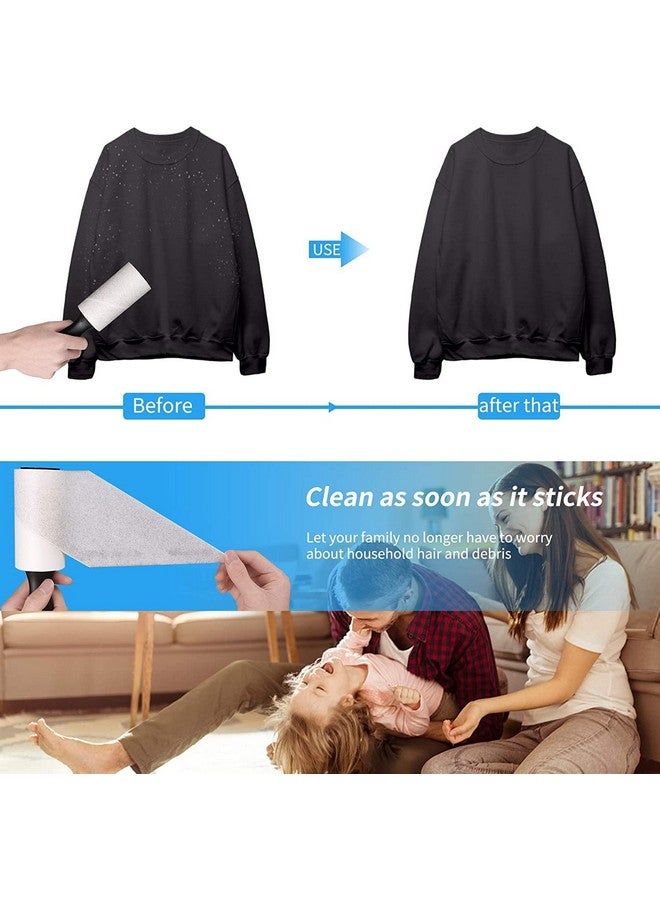 FLYNGO Sticky Lint Remover Roller for Clothes 180 Sheets Reusable Easy-Tear Pet Hair Remover Sheet Brush for Woolen Clothes, Sofa, Furniture, Sweater, Dust & Dirt - 3 Rolls 60 Sheets Each (Blue) - Image 3
