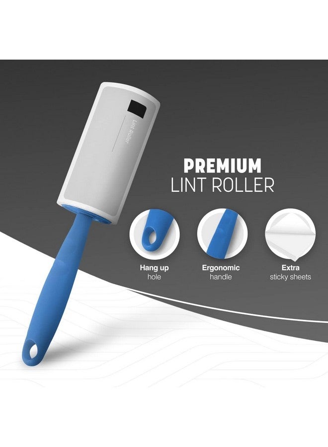 FLYNGO Sticky Lint Remover Roller for Clothes 180 Sheets Reusable Easy-Tear Pet Hair Remover Sheet Brush for Woolen Clothes, Sofa, Furniture, Sweater, Dust & Dirt - 3 Rolls 60 Sheets Each (Blue) - Image 4