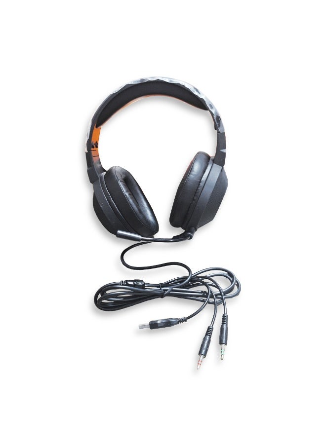 Generic Wired LED Gaming Headset GW801, comfort and style for wearer, PC gaming headset with microphone used in daily life for PC and mobile phone, USB port and 3.5mm dual output for audio and microphone The headset that can bring you the most comfort feature, both the appearance and sound quality are very pleasant, it also provides stereo sound quality and clear calls, long solid microphone with high sensitivity ensures the chat quality.  - Image 2