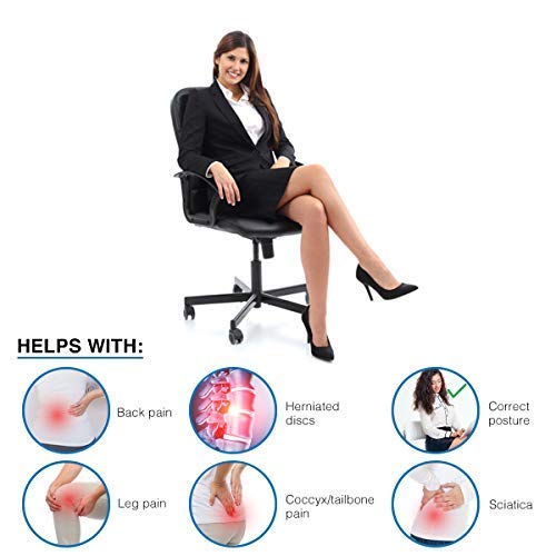 METRON-Orthopedic Coccyx Tailbone Sciatica Lumbar & Lower Back Pain Relief Hip Cushion Butt Pillow for All Age & Gender - Image 2